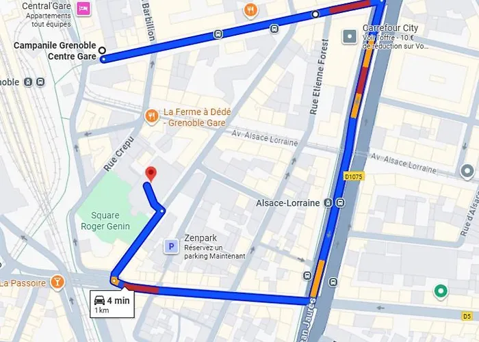 ホテル Campanile Centre Gare グルノーブル